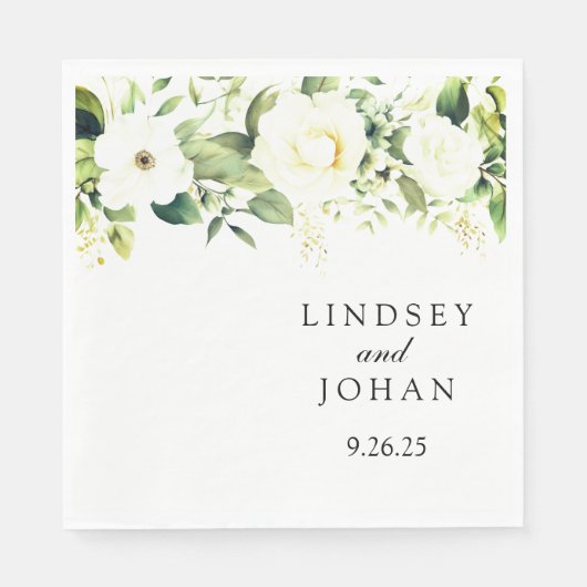 trouwpapier servet (Voorkant)