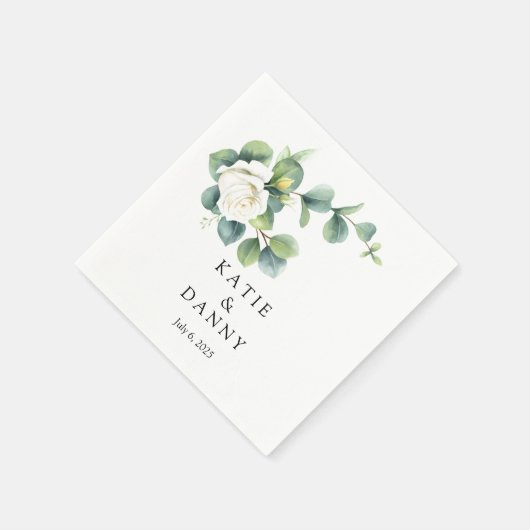 trouwpapier servet (Hoek)