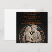 Trouwparen gepersonaliseerd  save the date (Voorkant / Achterkant)