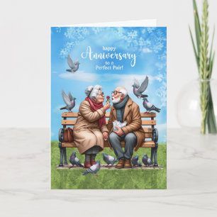 Trouwpark senioren in het Jubileum in liefde Kaart