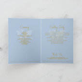 Trouwpaspoort Blush Stof Blauw Orde van Dienst Programma (Binnen)