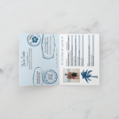 Trouwpaspoort uitnodiging voor cruise (Binnen)