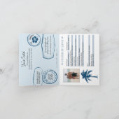 Trouwpaspoort uitnodiging voor cruise (Binnen)