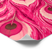 Trouwpauw Botanisch | Roze Couture Poster (Hoek)