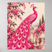 Trouwpauw Botanisch | Roze Couture Poster (Voorkant)