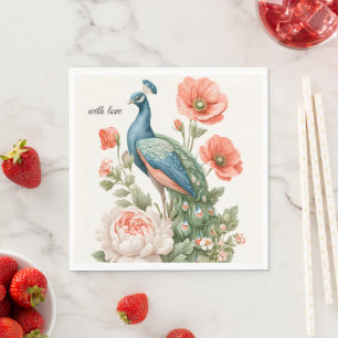 Trouwpauw Botanische Vintage Elegante Tafel Servet