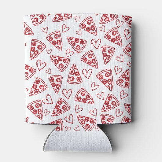 Trouwpizza Rode Italiaanse Hand getekend Dank u Blikjeskoeler (Achterkant)