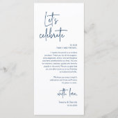 Trouwplaats Instelling Diner Party Dank u kaart (Voorkant)