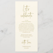 Trouwplaats Instelling Diner Party Dank u kaart (Voorkant)