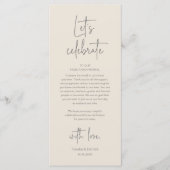 Trouwplaats Instelling Diner Party Dank u kaart (Voorkant)