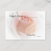 Trouwplaats Instelling Kaart Peach Roze Rosebud Plaatskaartje (Voorkant)