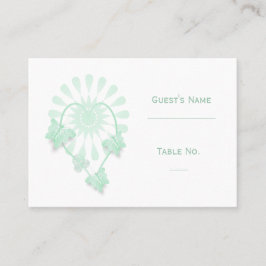 Trouwplaats instelling Kaart pepermunt vlinders Plaatskaartje