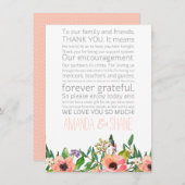 Trouwplaats Instelling Plaatje Bedankt Bericht Kaart (Voorkant / Achterkant)