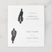 Trouwplaats kaart bruidegom plaatskaartje (Buitenkant ongevouwen)