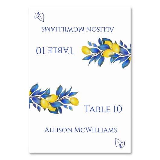 Trouwplaats kaart-Mediterraan-Vegetarisch Kaart (Voorkant)