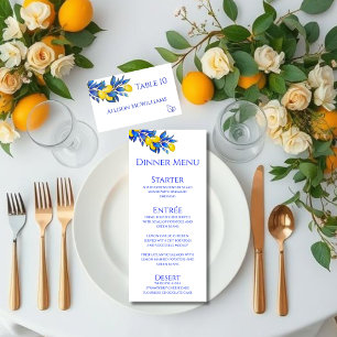 Trouwplaats kaart-Mediterraan-Vlees Icoon- Tafel Kaart