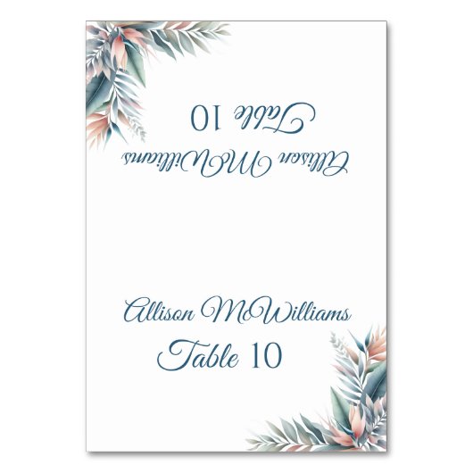 Trouwplaats kaart-Tropische Droom -Vegetarisch- Kaart (Voorkant)