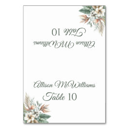 Trouwplaats kaart-Tropische Elegantie-Vegetarisch- Kaart