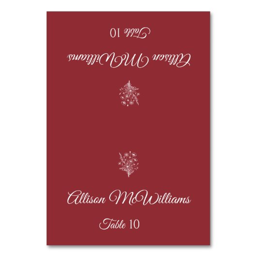 Trouwplaats kaart-Vegetarisch-Wildflower Elegance Kaart (Voorkant)