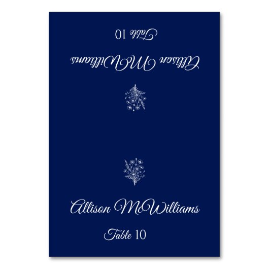 Trouwplaats kaart-Vegetarisch-Wildflower Elegance Kaart (Voorkant)