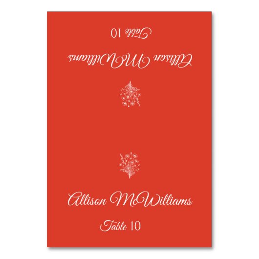 Trouwplaats kaart-Vegetarisch-Wildflower Elegance Kaart (Voorkant)