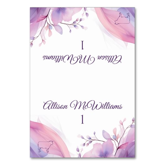 Trouwplaats kaart-Vlees Icon-Cherry Blossoms Kaart (Voorkant)