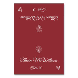 Trouwplaats kaart-Wildbloemen-Pluimvee- Tafel Kaart