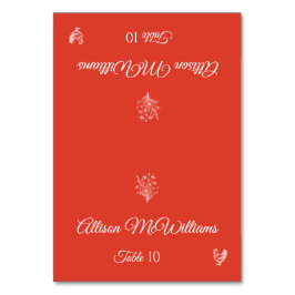 Trouwplaats kaart-Wildbloemen-Pluimvee- Tafel Kaart