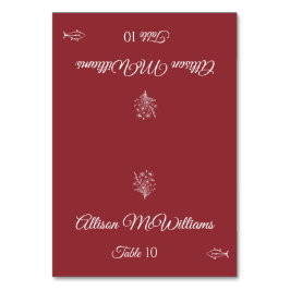 Trouwplaats kaart-Wildflower Elegance Fish Icon- Kaart