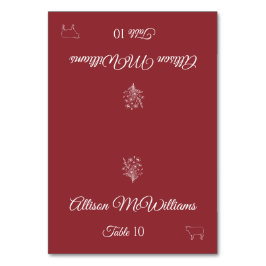 Trouwplaats kaart-Wildflower Elegance-Meat- Kaart