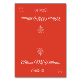 Trouwplaats kaart-Wildflower Elegance-Meat- Kaart