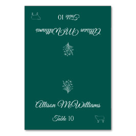 Trouwplaats kaart-Wildflower Elegance-Meat- Kaart