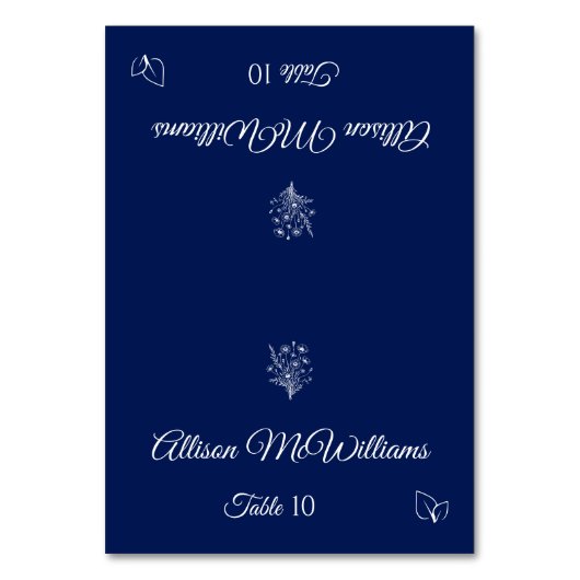 Trouwplaats kaart-Wildflower Elegance-Vegetarisch- Kaart (Voorkant)