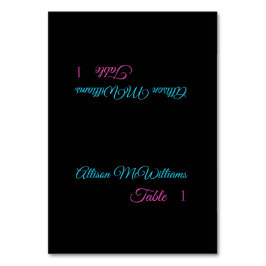 Trouwplaats kaarten-Blauw en Roze- Kaart