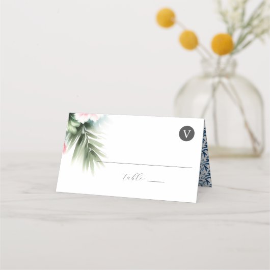 Trouwplaats kaarten blauw en roze plaatskaartje (Achterkant)