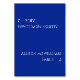 Trouwplaats kaarten-blauw en wit kaart