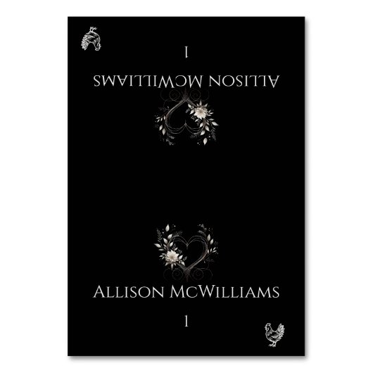 Trouwplaats kaarten-Kip Icon-bloemen Kaart (Voorkant)