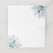 Trouwplaats kaarten-Pastel Botanical Plaatskaartje (Buitenkant ongevouwen)