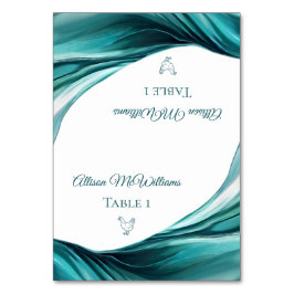 Trouwplaats kaarten-Pluimvee Icon-Emerald Groen- Kaart