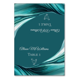 Trouwplaats kaarten-Pluimvee Icon-Emerald Groen- Kaart