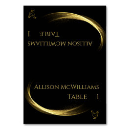 Trouwplaats kaarten-Poultry Icon-Golden Elegance Kaart