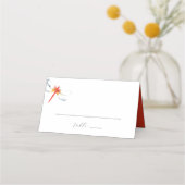 Trouwplaats Kaarten Rode libellen Plaatskaartje (Voorkant)