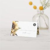 Trouwplaats Kaarten Rustieke Zonnebloemen Plaatskaartje (Achterkant)
