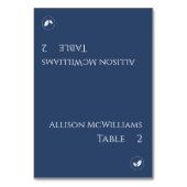 Trouwplaats kaarten-Vegetarisch-Donker Blauw en Wi Kaart (Voorkant)