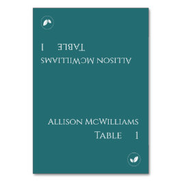 Trouwplaats kaarten-Vegetarisch-Emerald Groen- Kaart