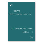 Trouwplaats kaarten-Vegetarisch-Emerald Groen- Kaart (Voorkant)