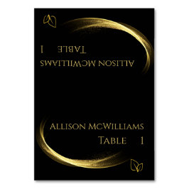 Trouwplaats kaarten-Vegetarisch-Gouden Elegantie- Kaart