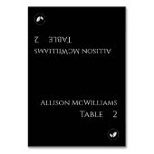 Trouwplaats kaarten-Vegetarisch-Zwart en Wit Kaart (Voorkant)