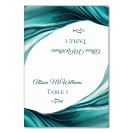 Trouwplaats kaarten-Vis Icon-Emerald Groen- Kaart