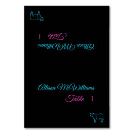 Trouwplaats kaarten-vlees Icon-Blue en roze- Kaart